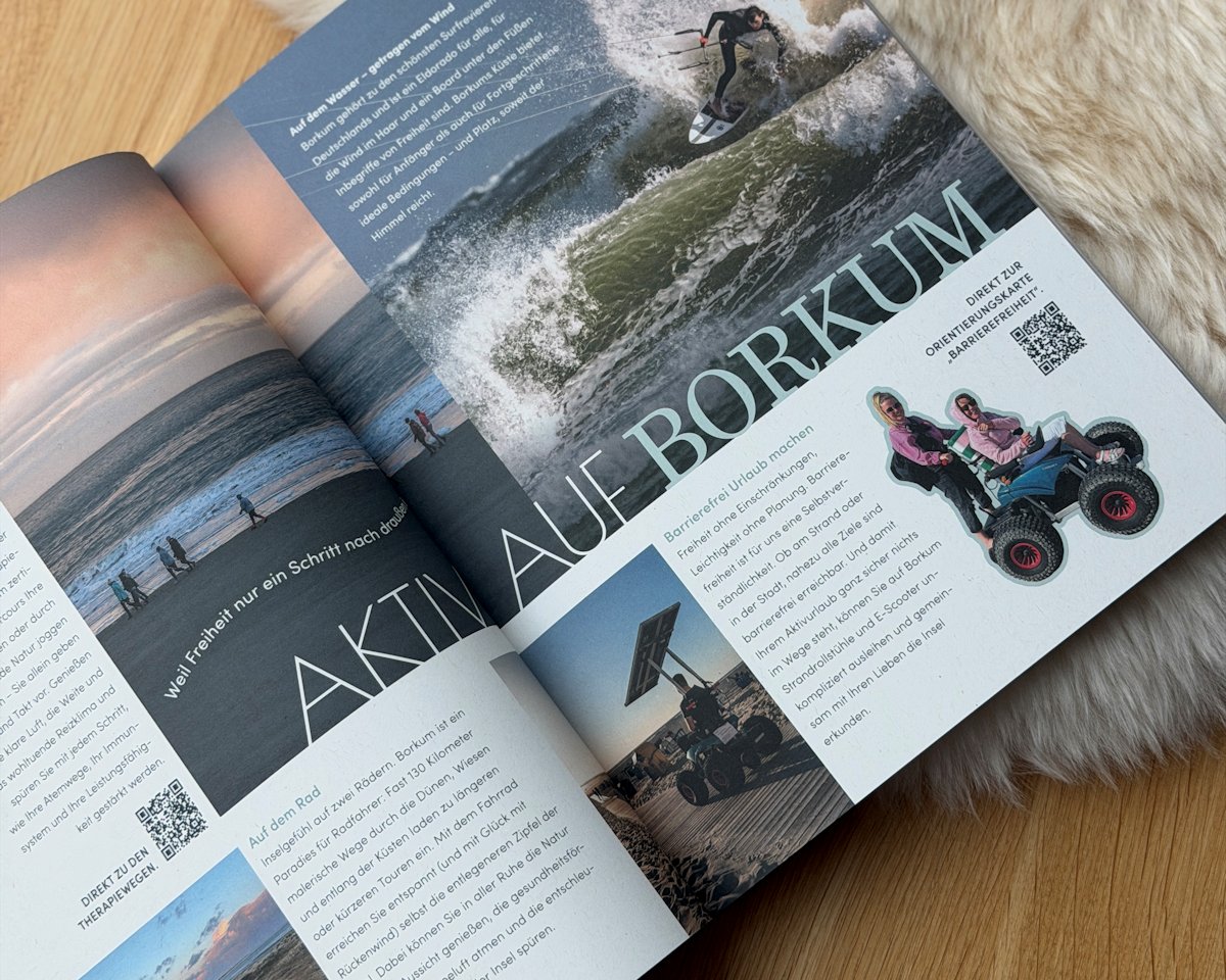 Insellust Magazin aufgeschlagen